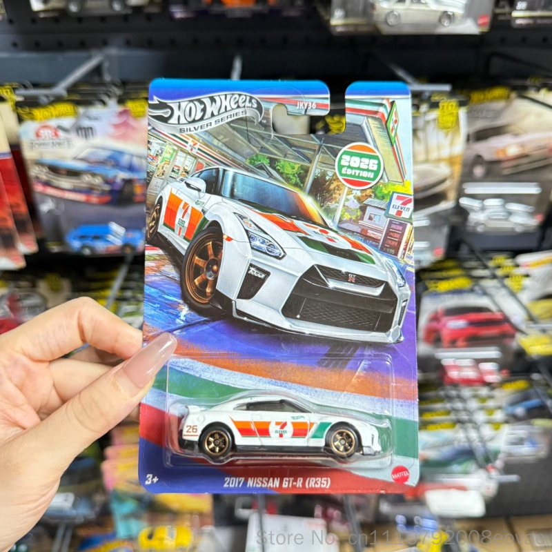Mattel Toy Hot Wheels - オリジナル新ホットウィール 7-イレブン コラボレーション 2017 日産 GT-R