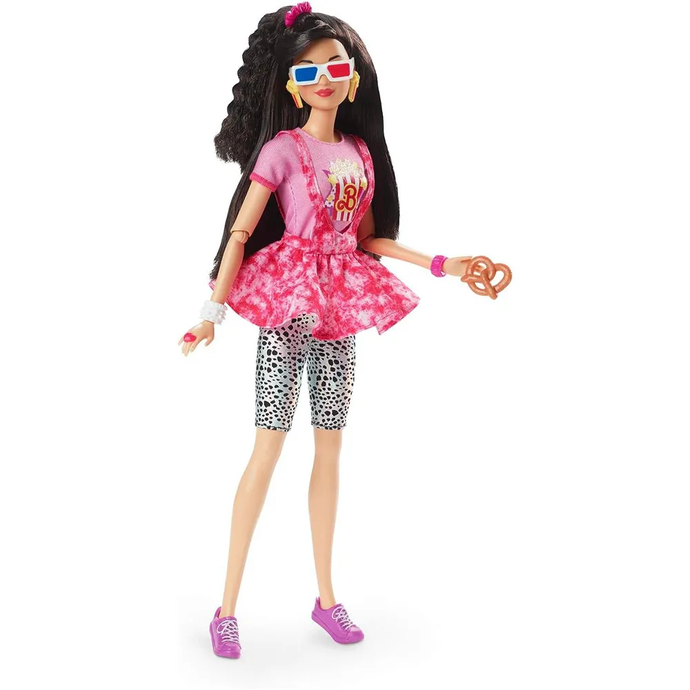 Mattel Toy Barbie - MATTEL-バービーは女の子のためのアジアの収集可能な人形を巻き戻します、オリジナルのアクセサリー、1980年代にインスパイアされた、クリスマスと誕生日のギフト