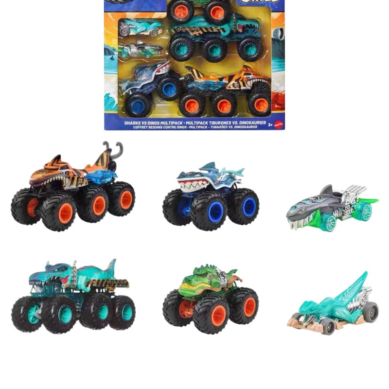 Hot Wheels Car Monster Trucks - ホットウィール モンスタートラック トロフィーチャンピオンズ 50周年記念 ビッグフット マルチパック