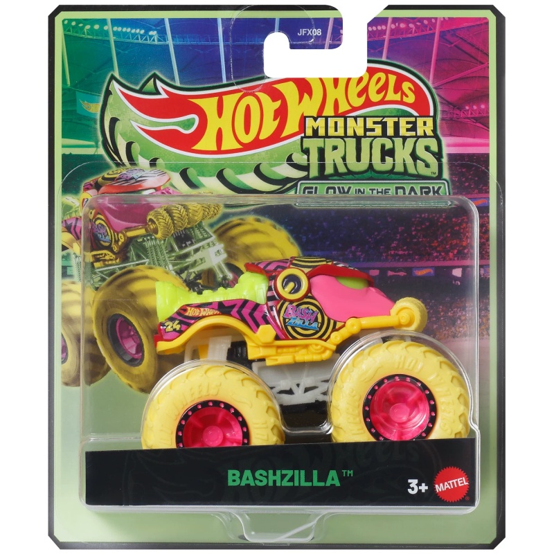 Hot Wheels Car Mainline - マテル ホットウィール モンスタートラック 蓄光シャーク レイク JFX08
