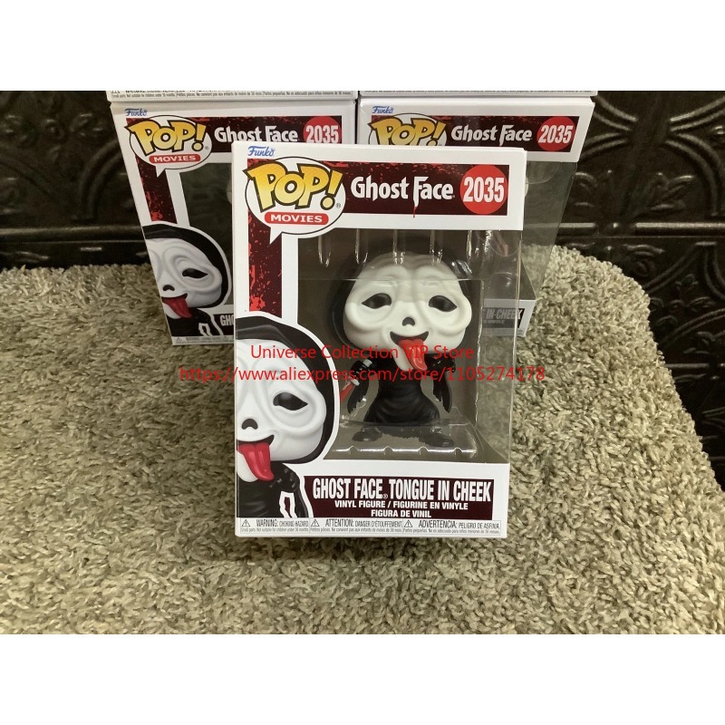 Funko Pop Protector - ファンコ ポップ スクリーム ゴーストフェイス 舌を頬に突き出す #