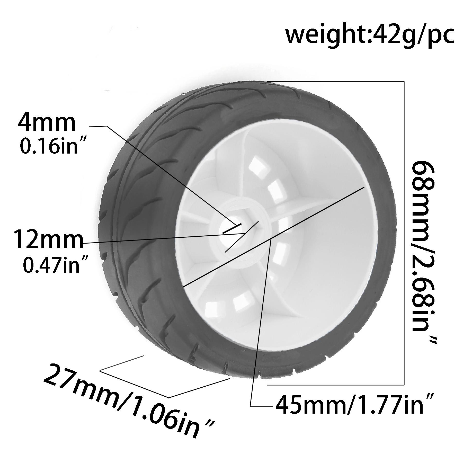 1/10 RCオンロードツーリングタイヤ＆ホイール 12mm - Tamiya Model Rc Car のレビューと価格