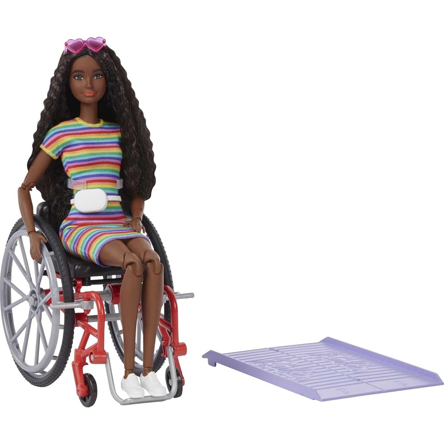 オリジナルマテルバービーファッショニスタ人形車椅子スロープ圧 - Mattel Toy Barbie のレビューと価格