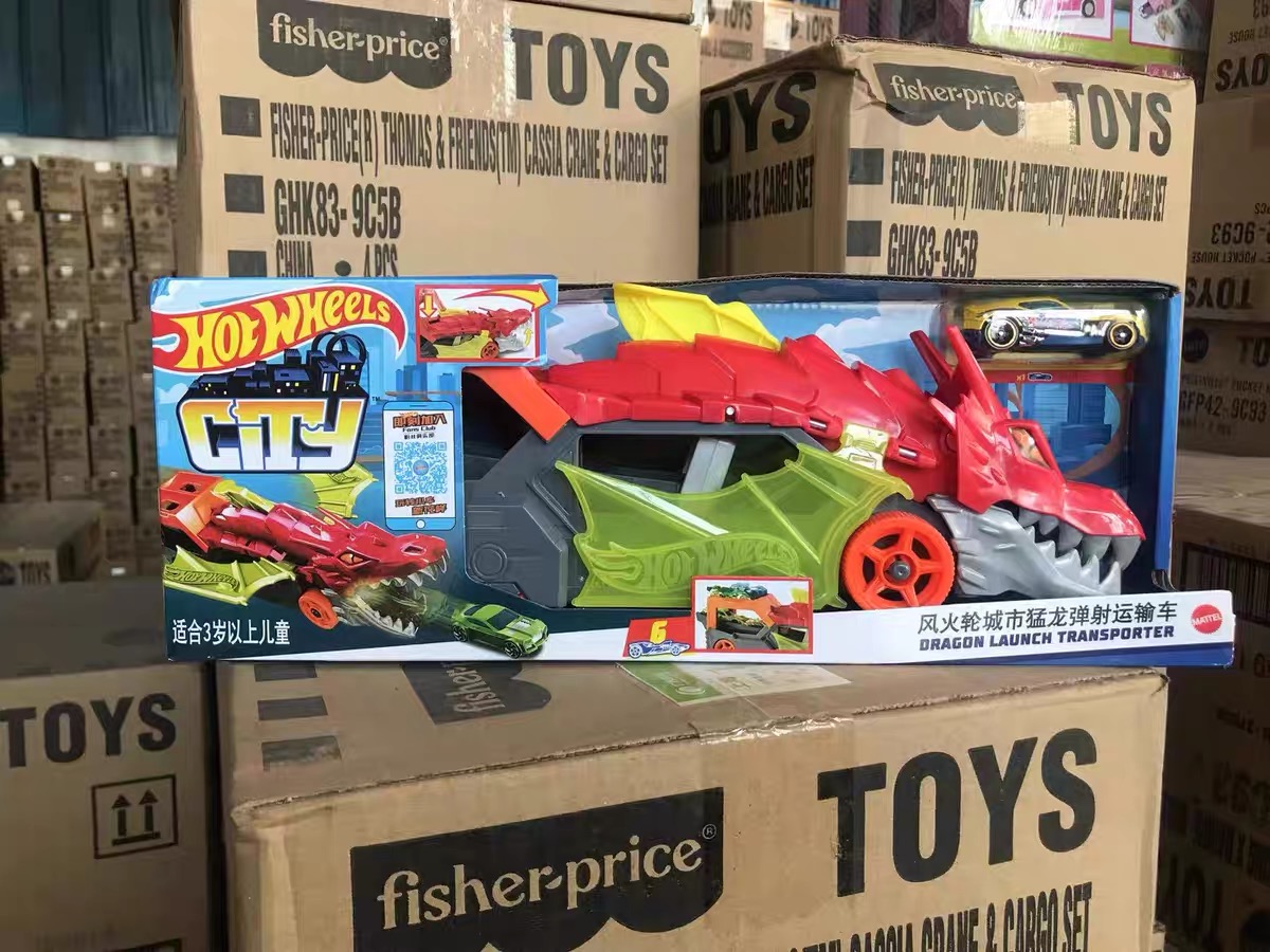 風と火の車輪都市飢餓サメ輸送車両セット子供のおもちゃの少年合 - Hot Wheels Car Track Sets のレビューと価格