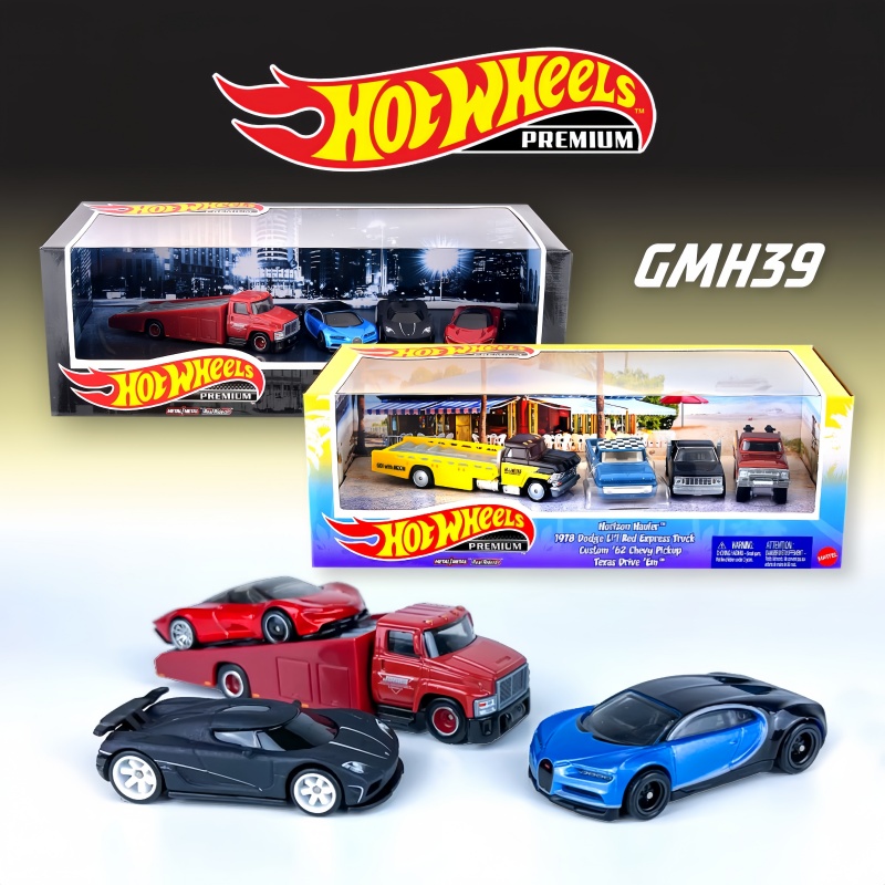 オリジナルホットホイールマテルプレミアム 4 個レーシングチ - Mattel Toy Hot Wheels のレビューと価格