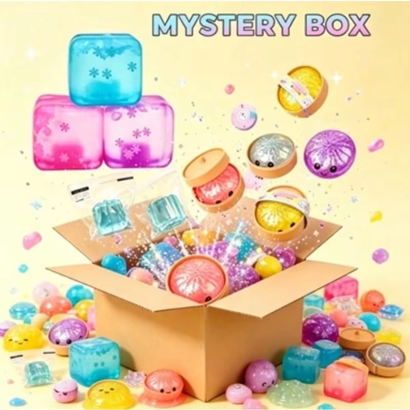 感覚刺激スクイーズブラインドボックスシリーズ、ランダムキュー - Mystery Box Blind Bag のレビューと価格