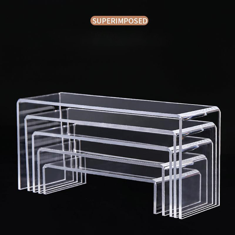 5ミリメートルのuアクリルディスプレイライザー棚ショーケース - Pop Display Shelf のレビューと価格