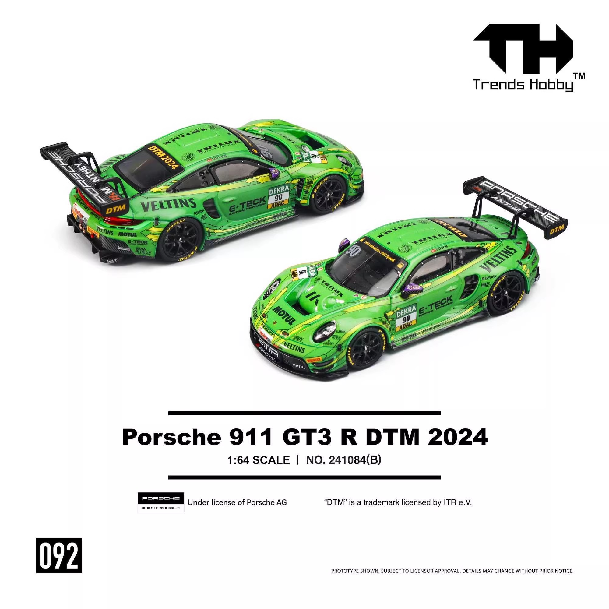 TH 1/64 ポルシェ 911 GT3 R ルマン24時間 - Die Cast Car 1 64 のレビューと価格