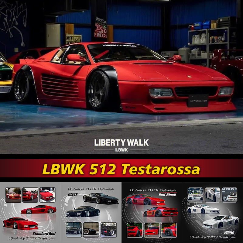 在庫あり 1:64 LBWK 512 TR テスタロッサ ダ - Die Cast Car 1 64 のレビューと価格