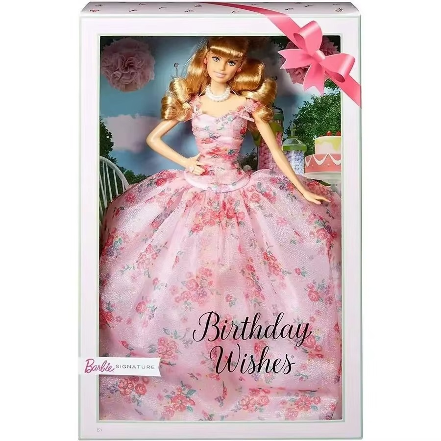 オリジナルマテルバービー誕生日願い人形女の子のためのコレクタ - Mattel Toy Barbie のレビューと価格