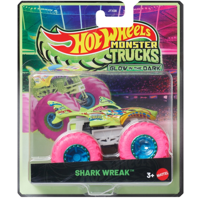 マテル ホットウィール モンスタートラック 蓄光シャーク レ - Hot Wheels Car Mainline のレビューと価格