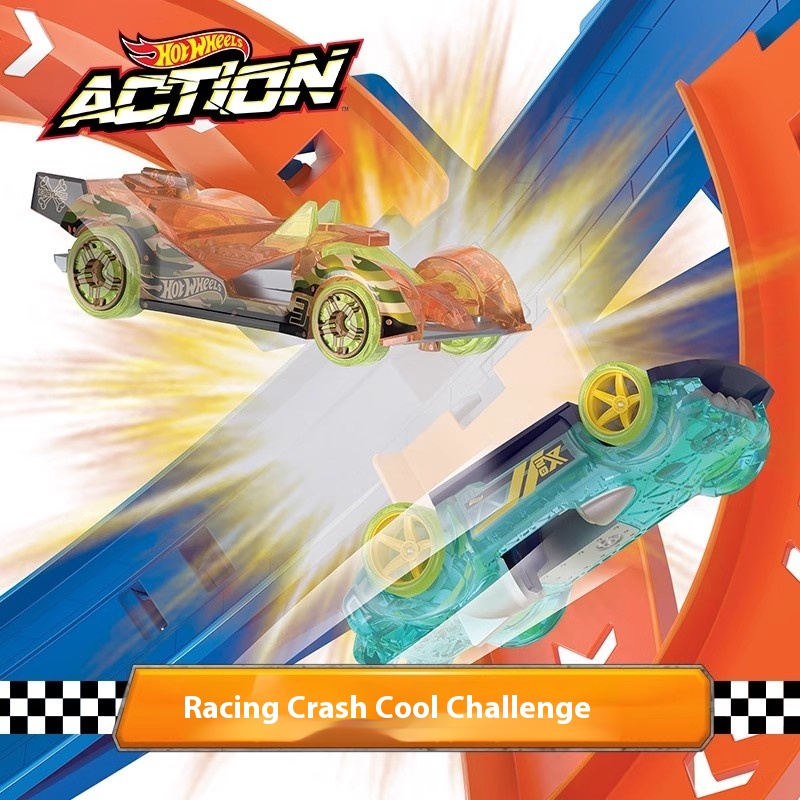ホットウィール電気渦巻きインパクトトラックセット、合金車パズ - Hot Wheels Car Track Sets のレビューと価格
