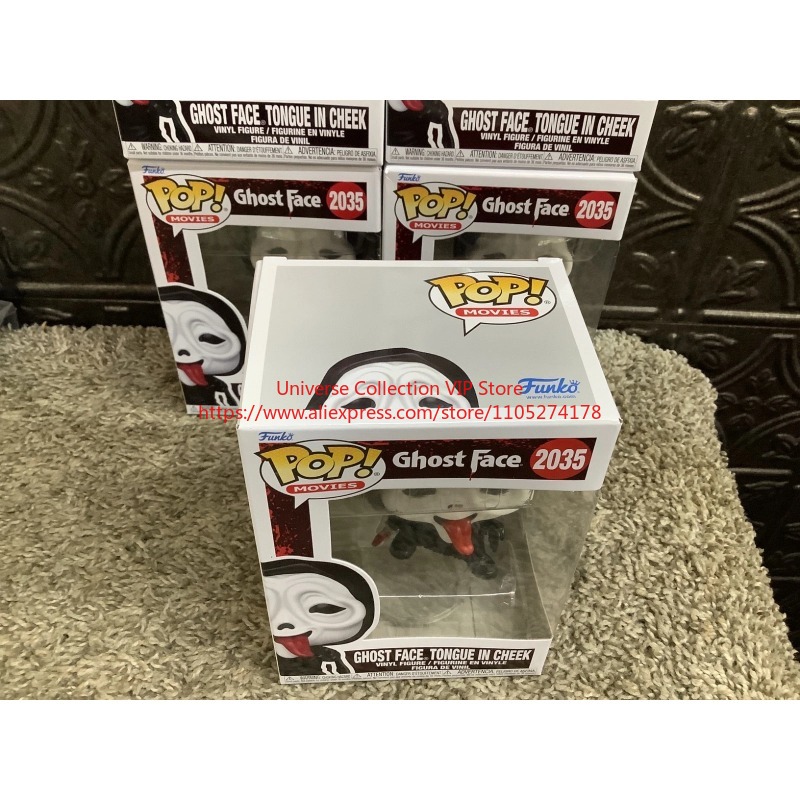 ファンコ ポップ スクリーム ゴーストフェイス 舌を頬に突き - Funko Pop Protector のレビューと価格