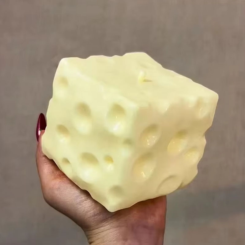 ◔ ジャンボチーズキューブストレスボール ビッグチーズ型押し - Fidget Cube Original のレビューと価格