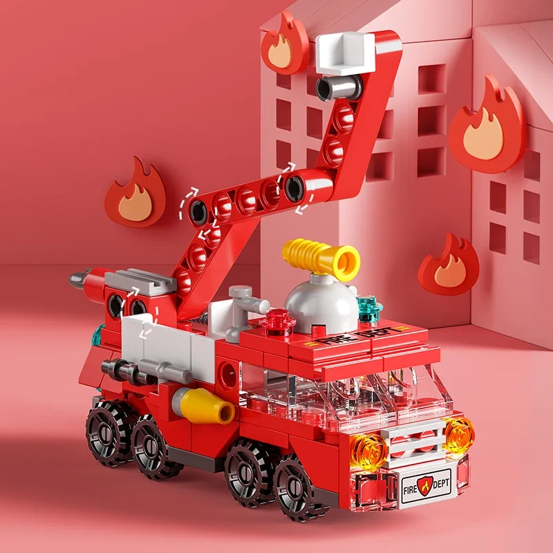 子供のための消防車のビルディングブロック,警察のトラック,エ - Lego Set City のレビューと価格