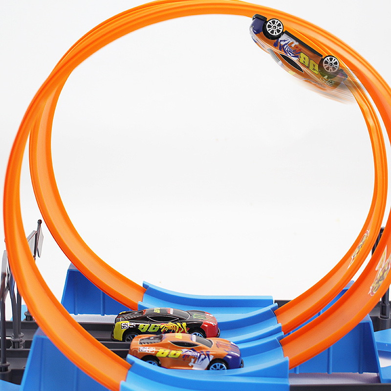 ホットスタントスピードダブル車のホイールモデルレーシングトラ - Hot Wheels Car Track Sets のレビューと価格